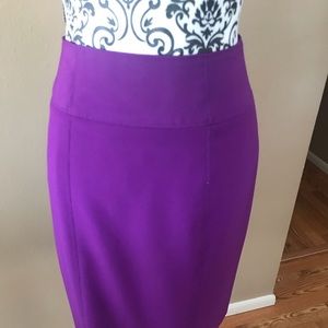 Purple Pencil Skirt
